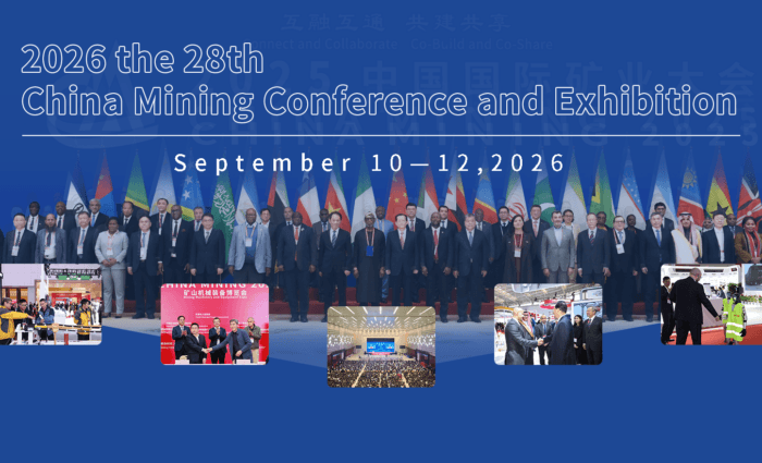 26th China Mining Conference and Exhibition Set for September